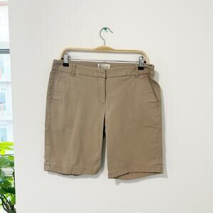 J. Crew Beige Bermuda Shorts Size 8